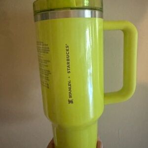 Stanley Starbucks Neon Yellow Tumbler